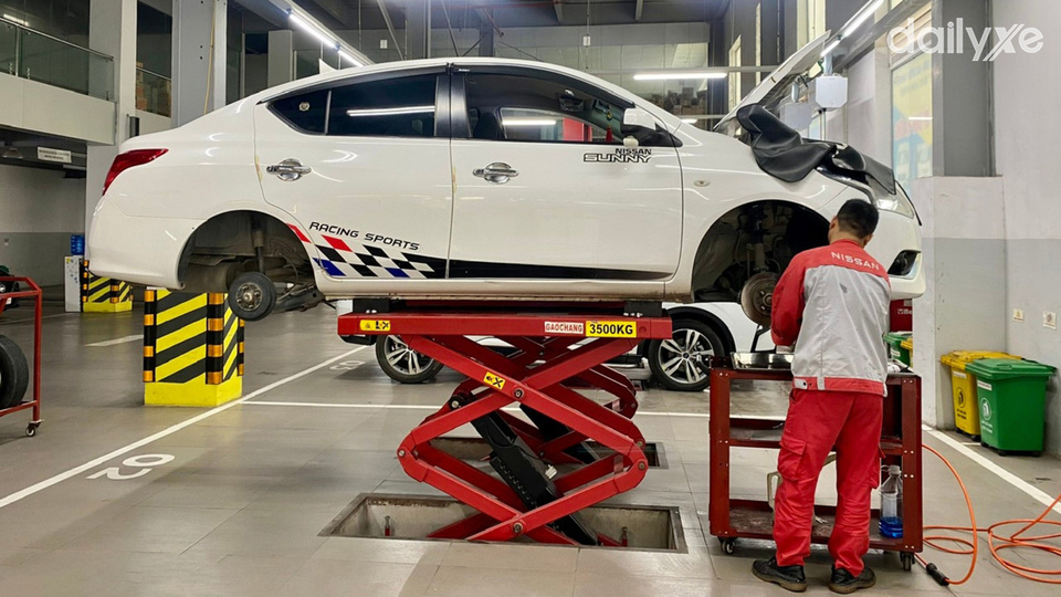 Xưởng dịch vụ của đại lý Nissan Thái Bình