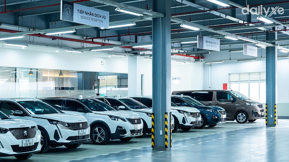 Xưởng dịch vụ của đại lý Peugeot Hải Phòng