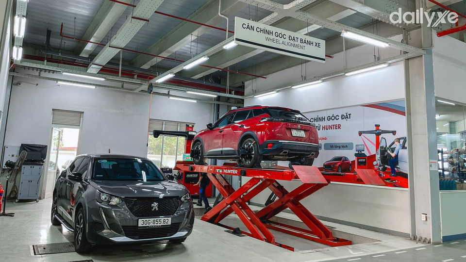 Xưởng dịch vụ của đại lý Peugeot Hòa Bình