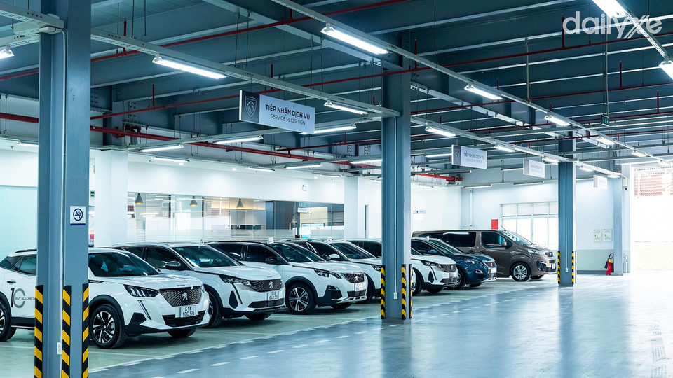 Xưởng dịch vụ của đại lý Peugeot KonTum