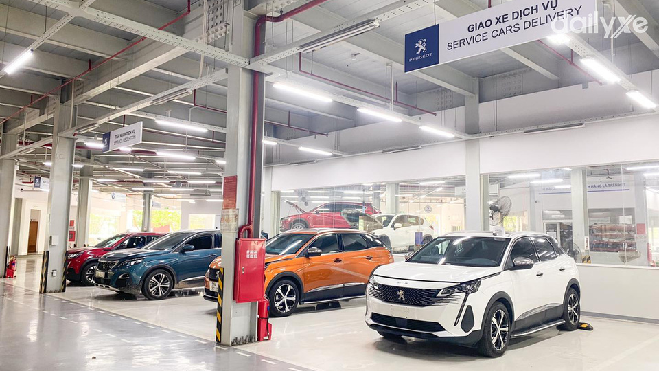 Xưởng dịch vụ của đại lý Peugeot Long Thành