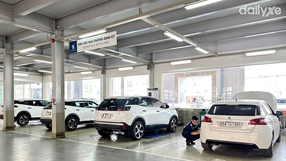 Xưởng dịch vụ của đại lý Peugeot Nam Định