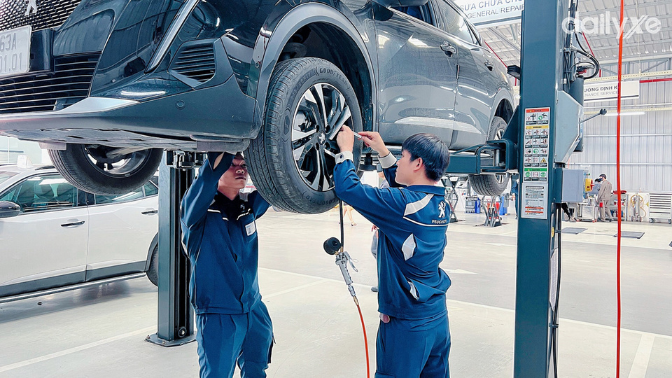 Xưởng dịch vụ của đại lý Peugeot Tiền Giang