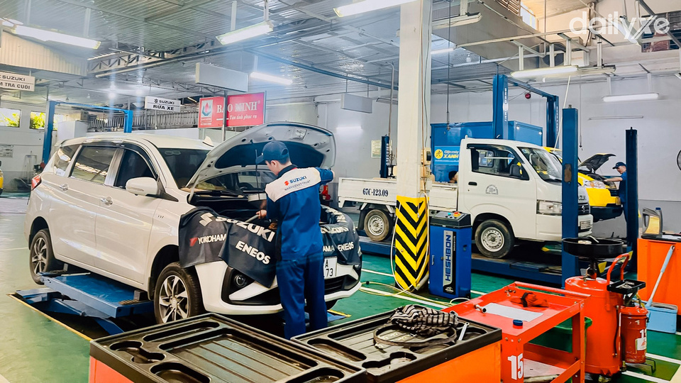 Xưởng dịch vụ của đại lý Suzuki Hà Thành