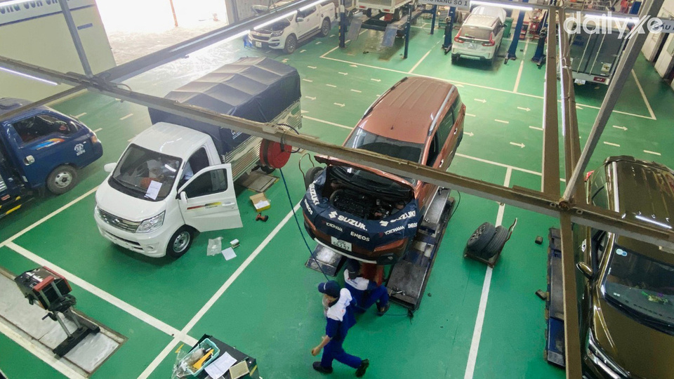 Xưởng dịch vụ của đại lý Suzuki Hưng Vượng