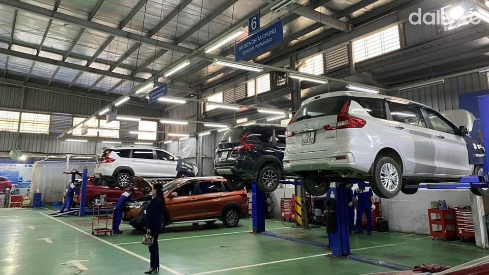 Xưởng dịch vụ của đại lý Suzuki Quốc Di