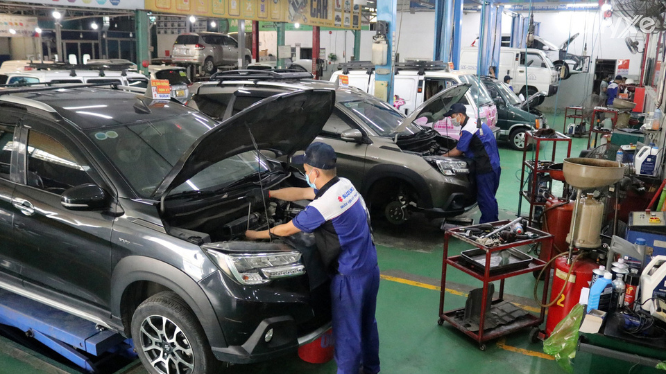 Xưởng dịch vụ của đại lý Suzuki Sài Gòn Ngôi Sao