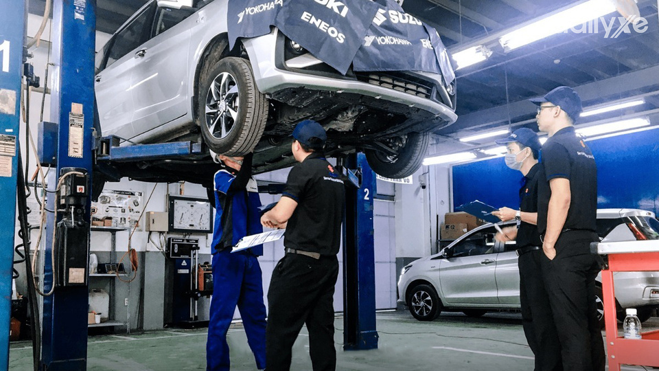 Xưởng dịch vụ của showroom Suzuki Việt Anh