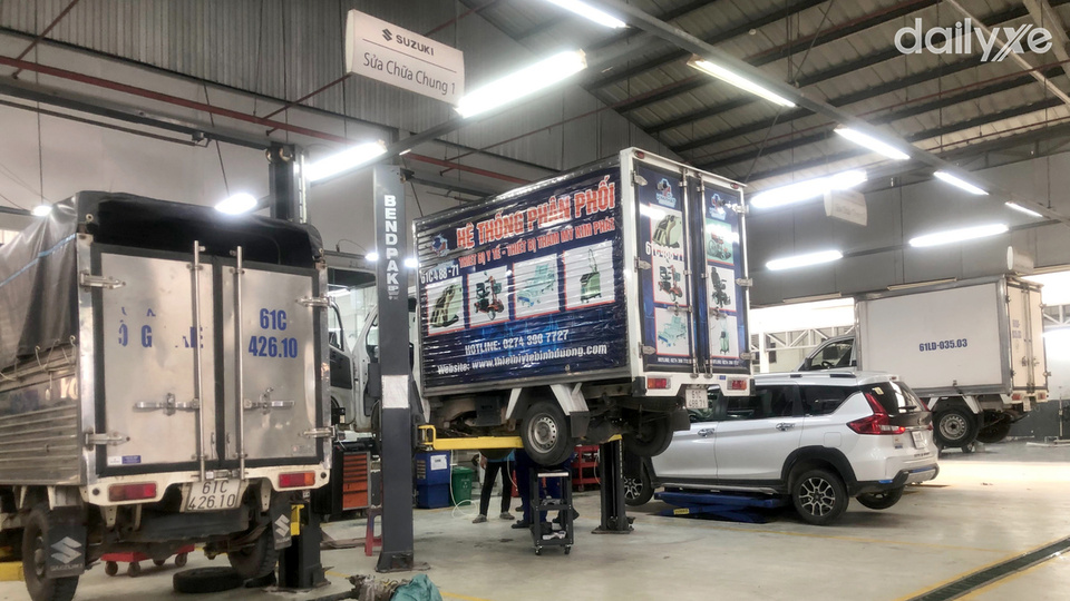 Xưởng dịch vụ của đại lý Suzuki Việt Thắng