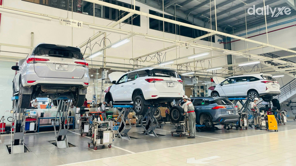 Xưởng dịch vụ của đại lý Toyota An Giang