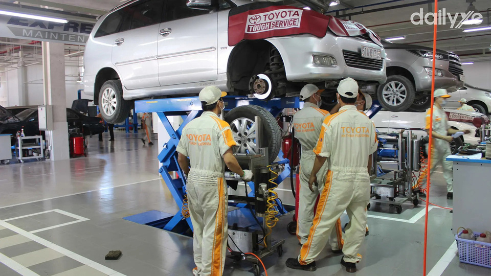 Xưởng dịch vụ của đại lý Toyota An Thành