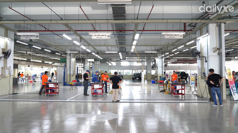 Xưởng dịch vụ tại Toyota Quận 1