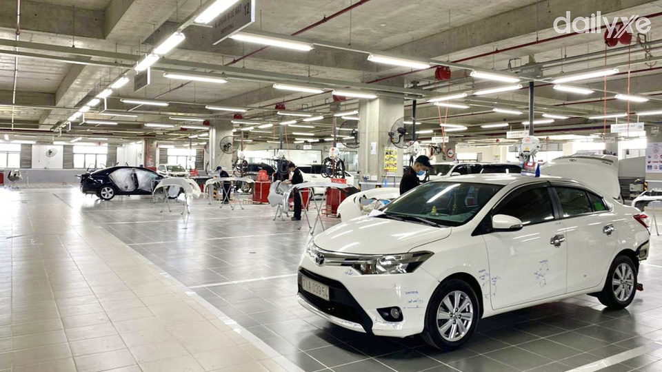 Xưởng dịch vụ của đại lý Toyota Bến Tre