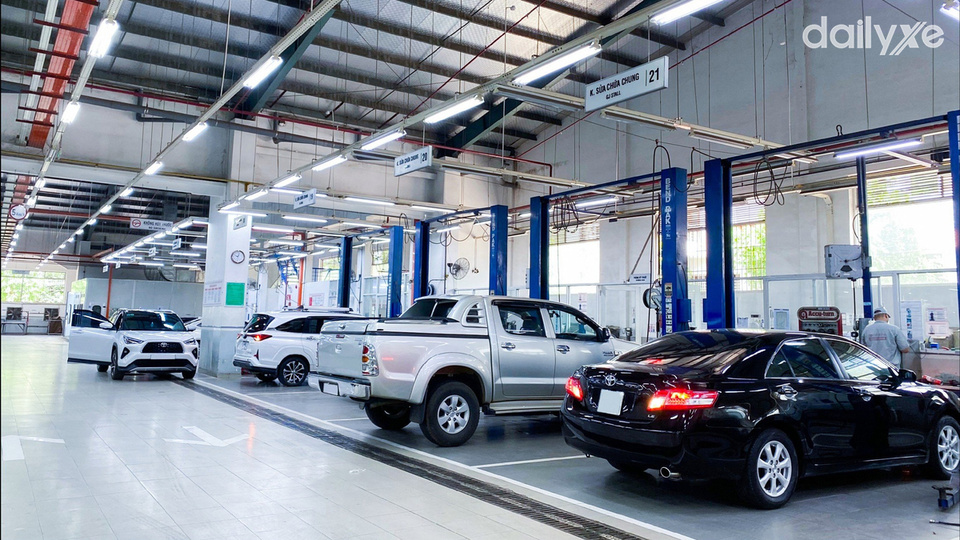 Xưởng dịch vụ của đại lý Toyota Buôn Ma Thuột