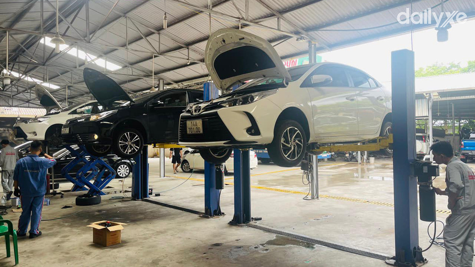 Xưởng dịch vụ của Toyota Cẩm Phả