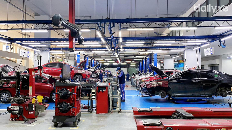 Xưởng dịch vụ của đại lý Toyota Đà Nẵng