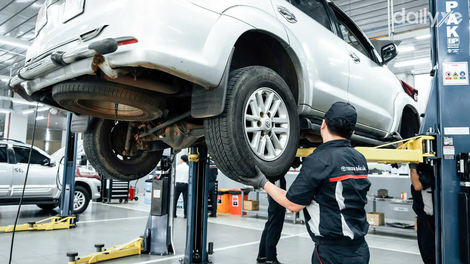 Xưởng dịch vụ của showroom Toyota Đắk Lắk