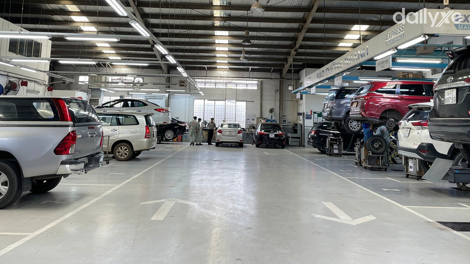 Xưởng dịch vụ của đại lý Toyota Thủ Đức