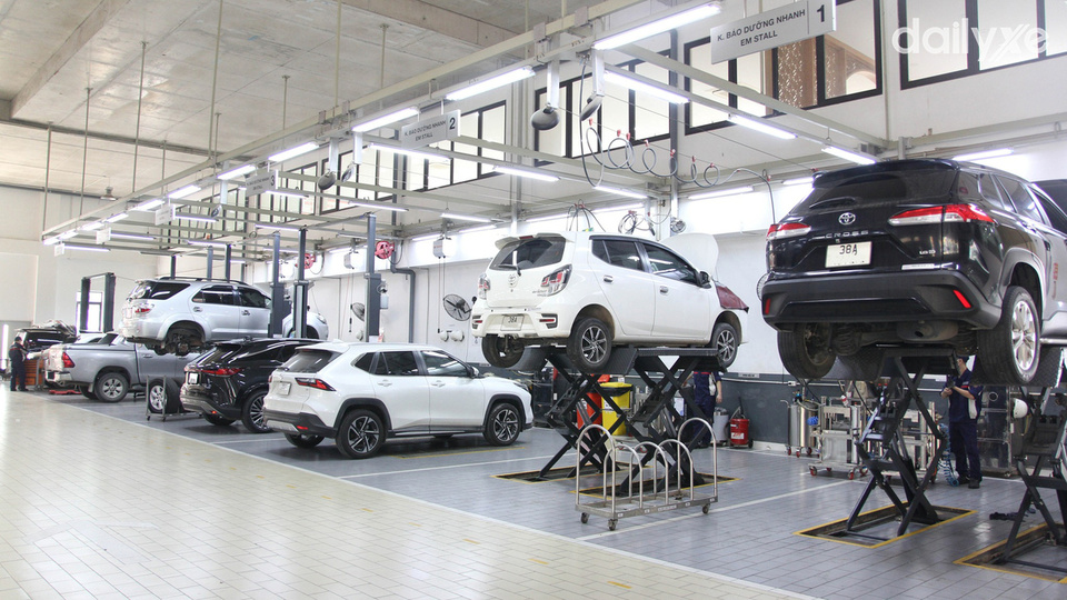 Xưởng dịch vụ của đại lý Toyota Hà Tĩnh