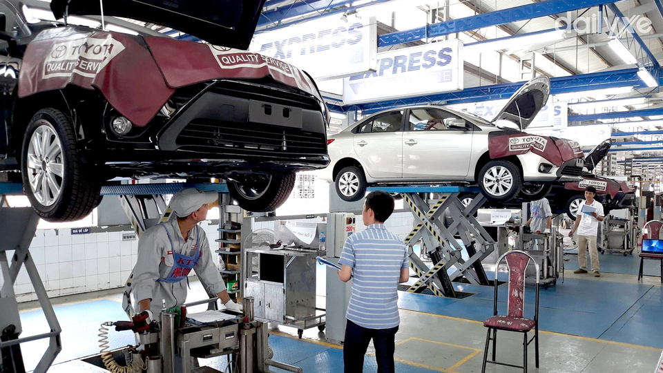 Xưởng dịch vụ đại lý Toyota Hải Phòng