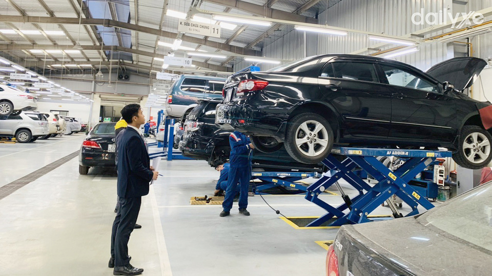 Xưởng dịch vụ của đại lý Toyota Hoàn Kiếm