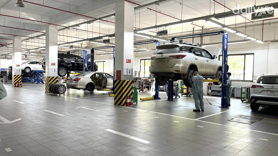 Xưởng dịch vụ của đại lý Toyota Lào Cai