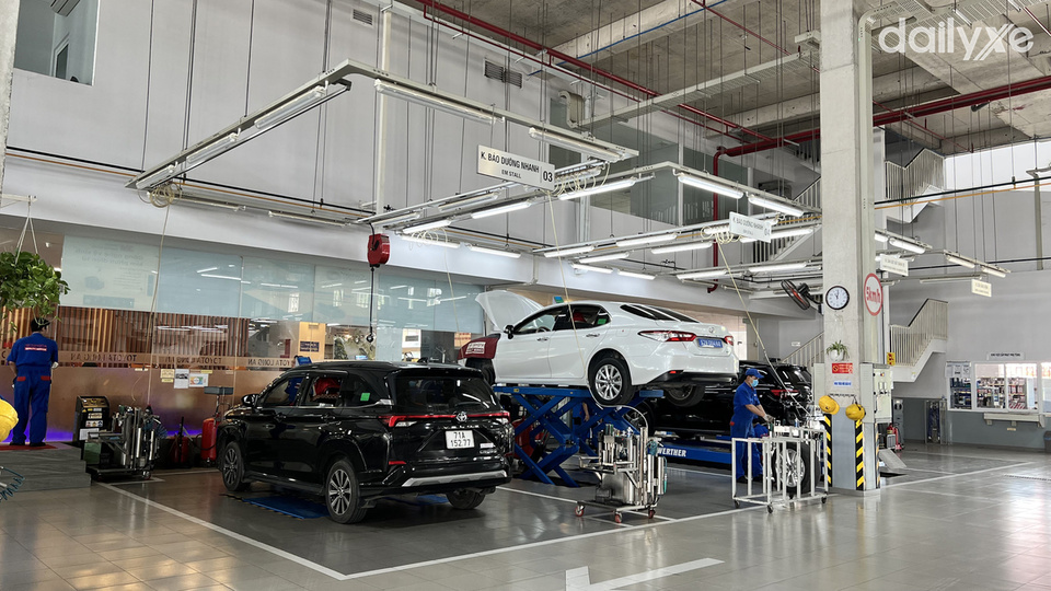 Xưởng dịch vụ của đại lý Toyota Long An
