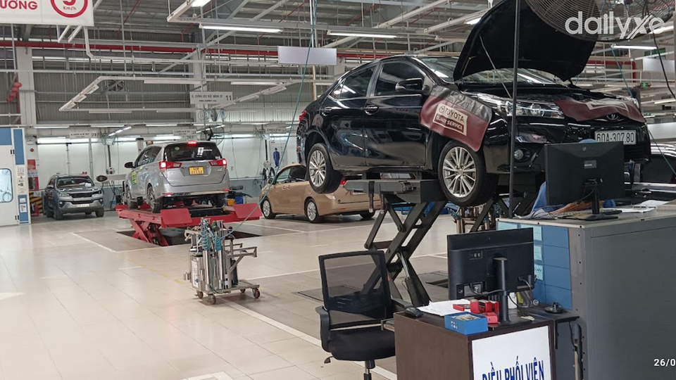 Xưởng dịch vụ của đại lý Toyota Long Thành