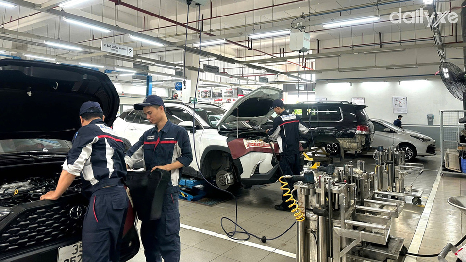Xưởng dịch vụ của đại lý Toyota Ninh Bình