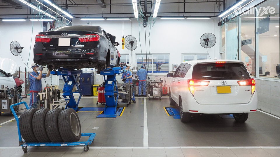 Xưởng dịch vụ tại Toyota Phú Mỹ Hưng