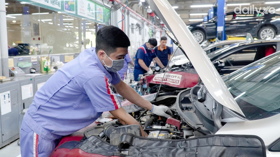 Xưởng dịch vụ của đại lý Toyota Phú Thọ