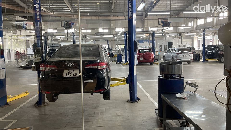 Xưởng dịch vụ của đại lý Toyota Tây Bắc