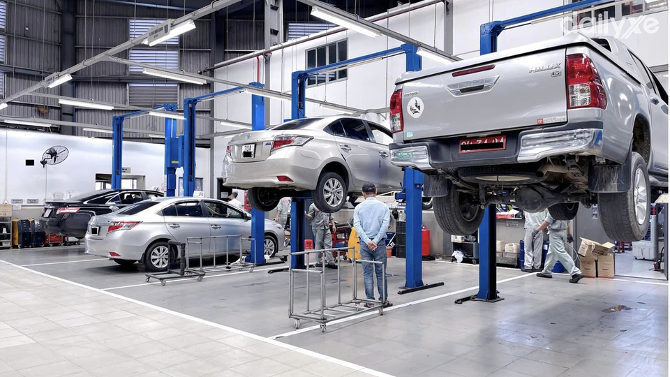 Xưởng dịch vụ của đại lý Toyota Tây Ninh