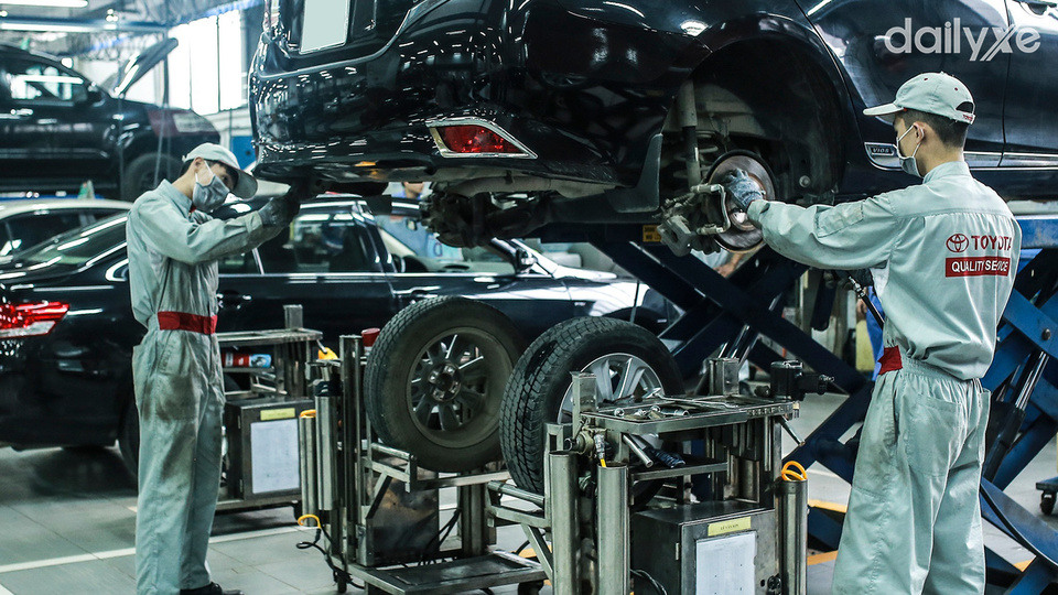 Xưởng dịch vụ của đại lý Toyota Thái Nguyên