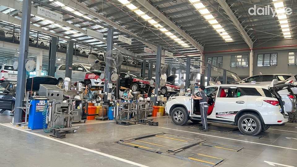 Chi phí bảo dưỡng xe Toyota thấp