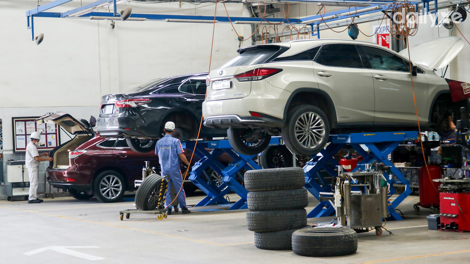 Xưởng dịch vụ của đại lý Toyota Vũng Tàu
