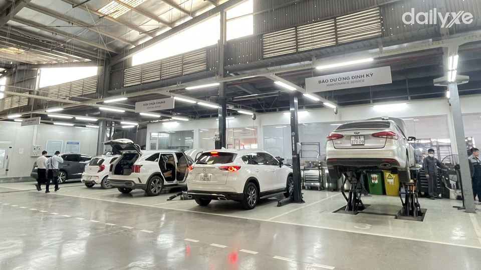 Xưởng dịch vụ của đại lý Mazda Chí Linh