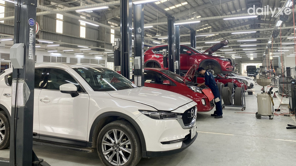 Phòng bảo dưỡng xe Mazda Vĩnh Phúc