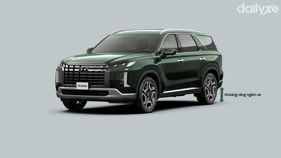 Khoảng sáng gầm xe được thiết kế phù hợp với các địa hình di chuyển